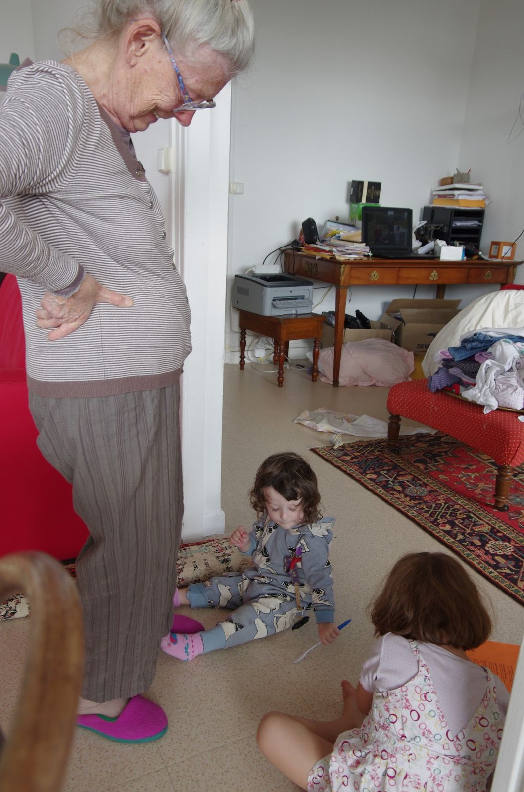 Micheline et Charlie, son arrière-petit-fils